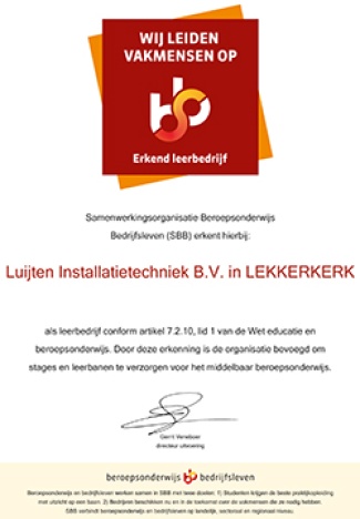 Erkend leerbedrijf