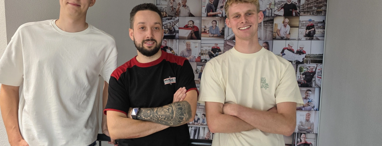 Groei bij Luijten, drie collega’s ronden school af